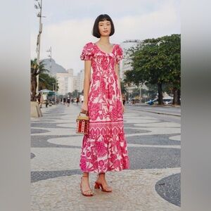 FARM RIO cotton maxi dress